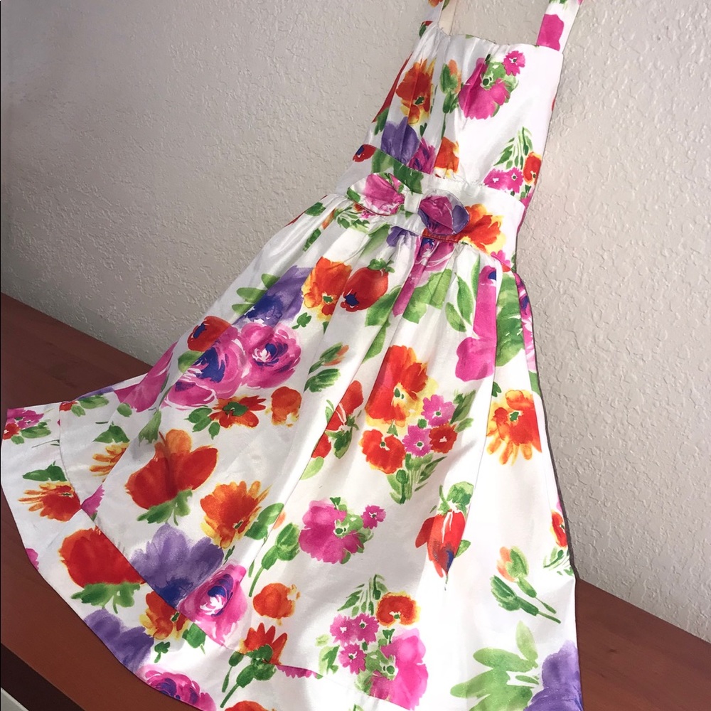 Multi-Color Floral Dress - Picture 3 of 4